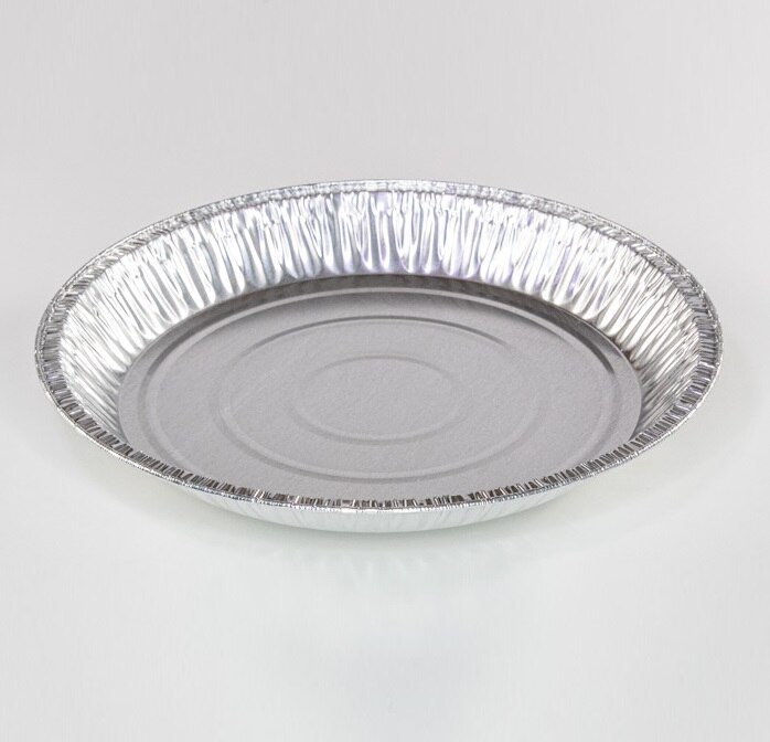 NexDay Supply 126850R Aluminum 12" Extra Deep Pie Plate, Full Curl