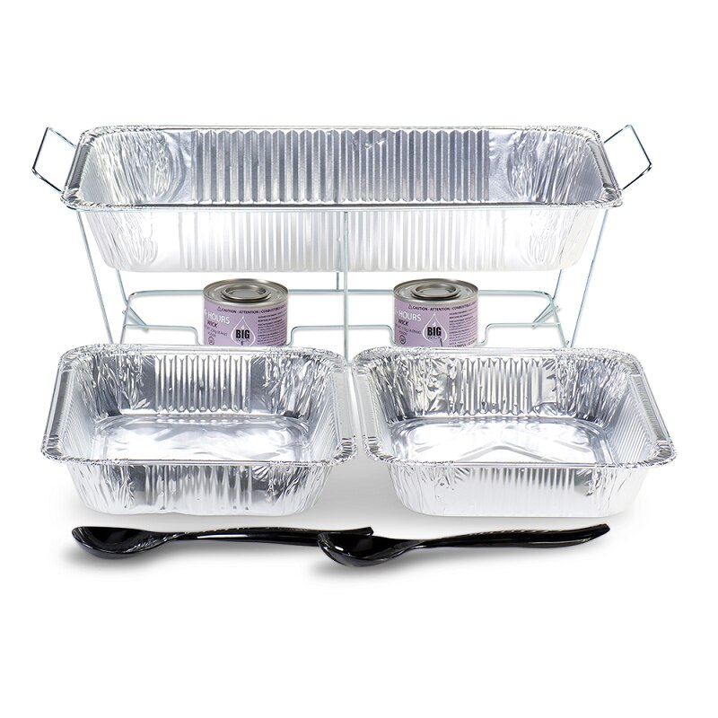NexDay Supply PS1L2 Large Catering Party Set, Chafing Pans & Lids