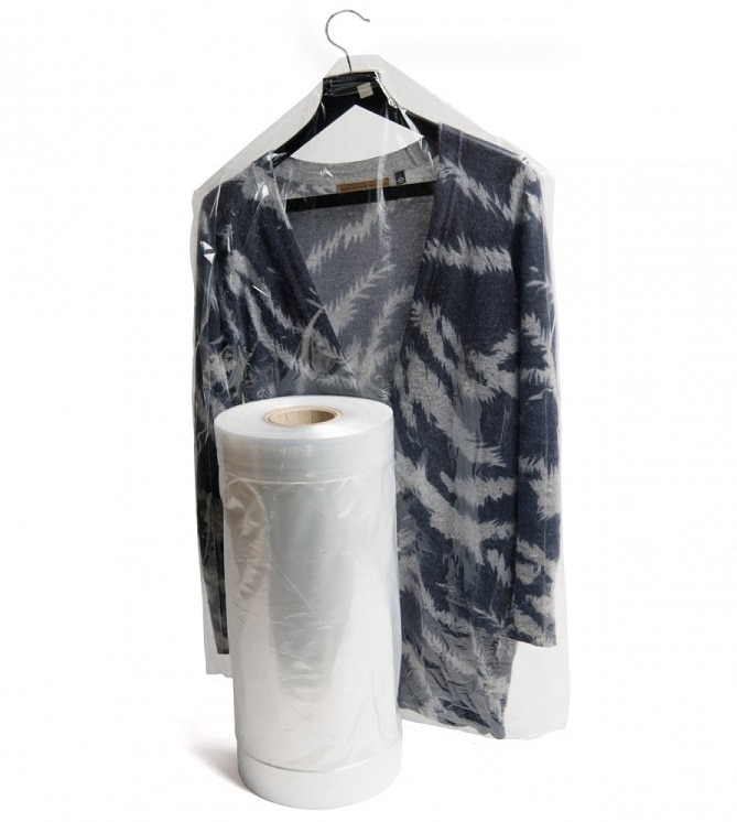 NexDay Supply POLY GARMENT BAGS, .04MIL, 21X4X54"