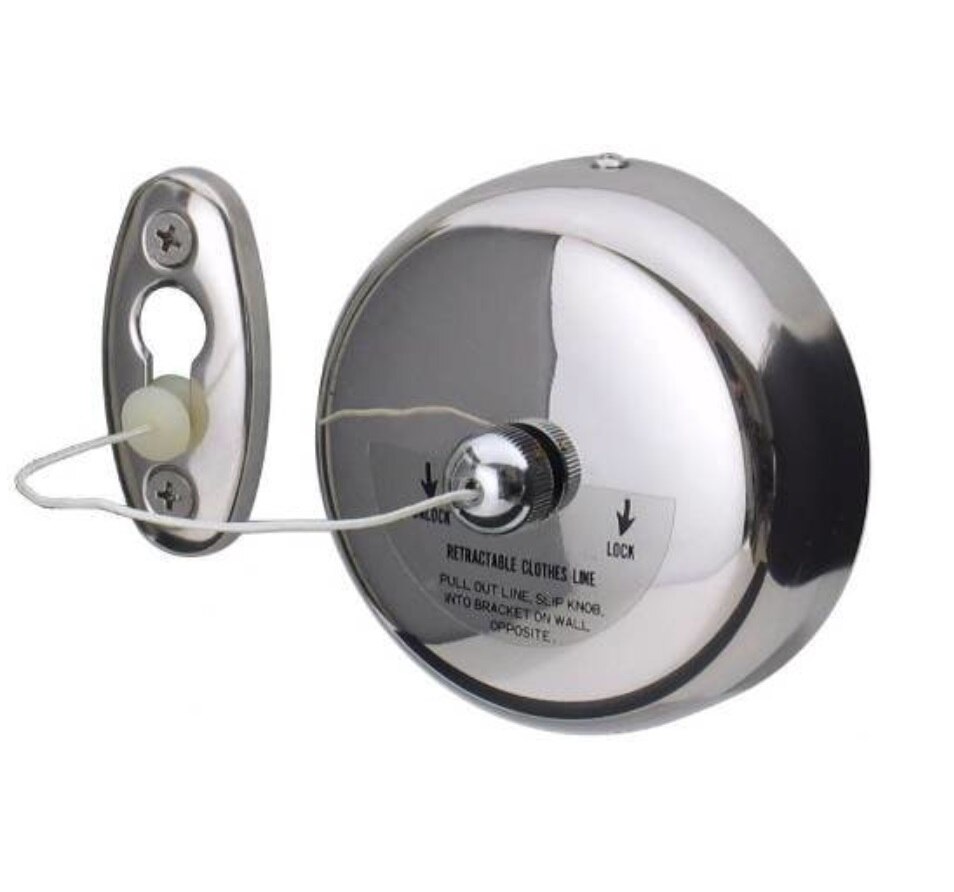 Frost 1128 Retractable Locking Clothes Line, Chrome