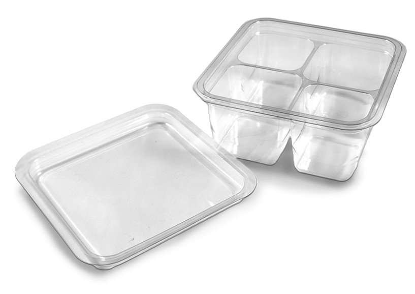 NexDay Supply 17311 Fruit & Deli Square Container & Lid