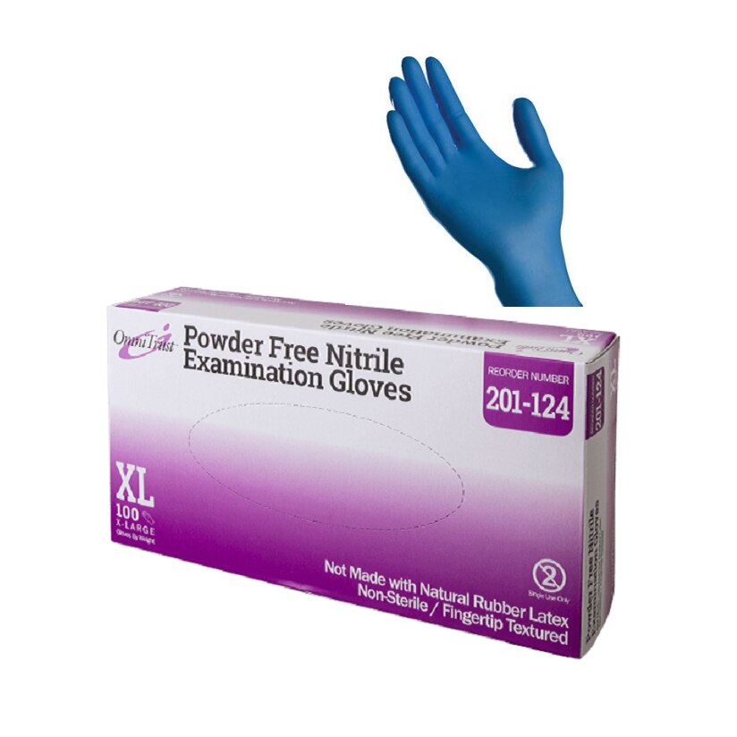 201124 OmniTrust Nitrile Examination Gloves, Powder Free, 2.76MIL