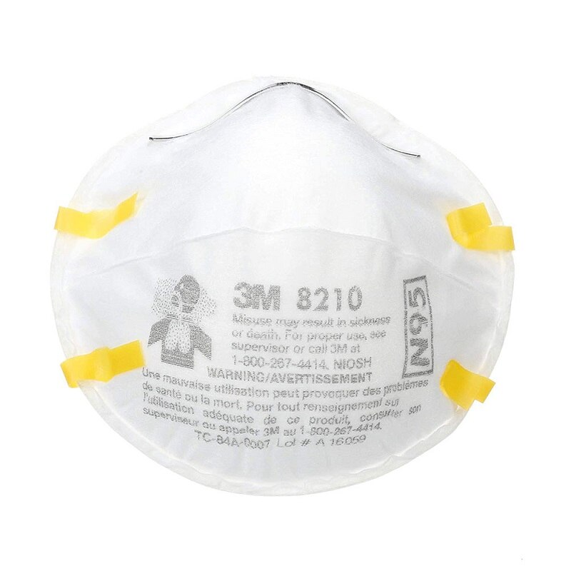 thumbnail image 2 of 3M 8210 N95 Particulate Respirator Masks - 1 Case (8 Boxes, 160 Masks) - USA Made 2 of 2