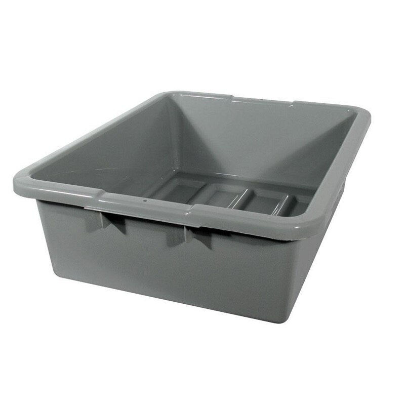334900 Bus Bin / Utility Box, 20x15x5", 4GAL, Gray, 12/case