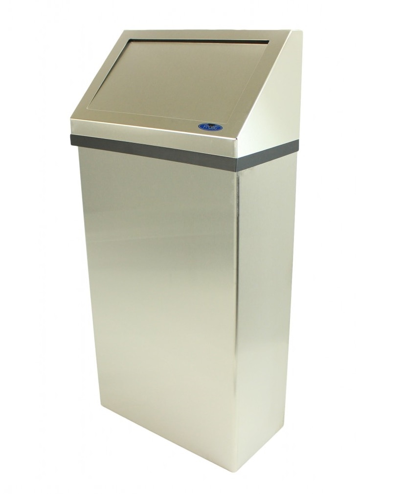 FROST 3033NL Wall Mounted Waste Receptacle, Stainless Steel