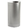 SH12E Designer Line Silhouette Half Round Trash Open Top, Silver Metallic.png