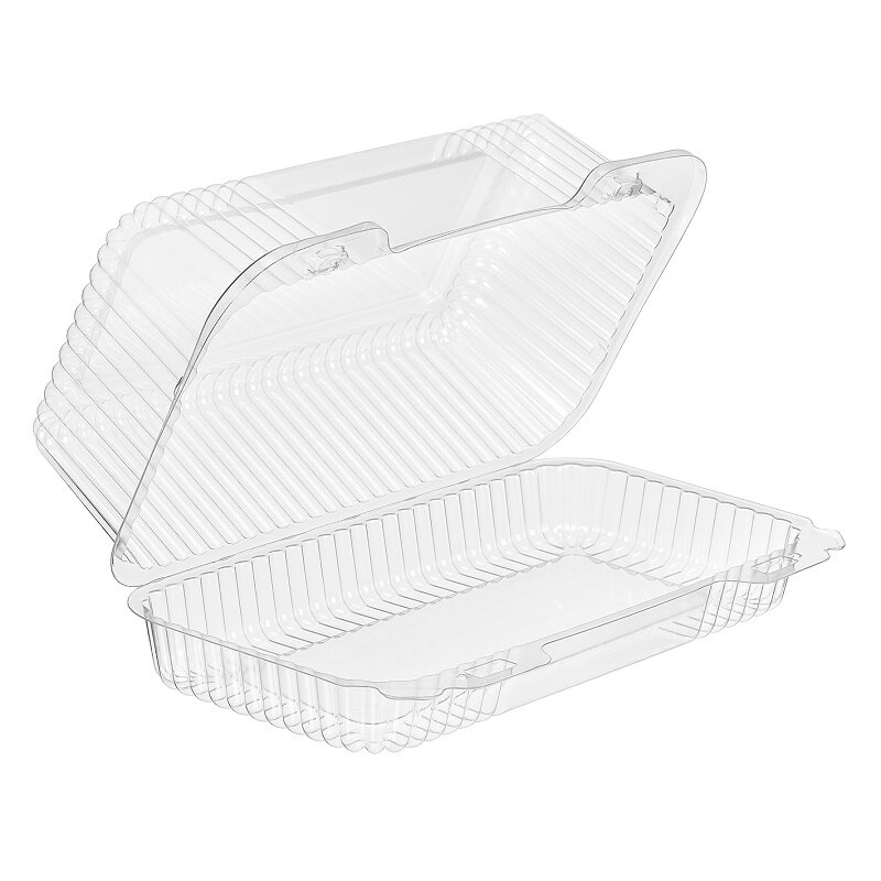 Plastic Baked Goods Containers Bakery Clear Hinged Containers